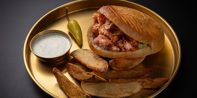Salmon Shawarma Pita