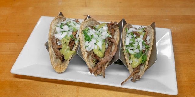 Braised Brisket Tacos Platter