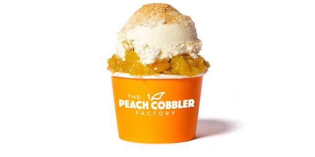 Mango Peach Cobbler