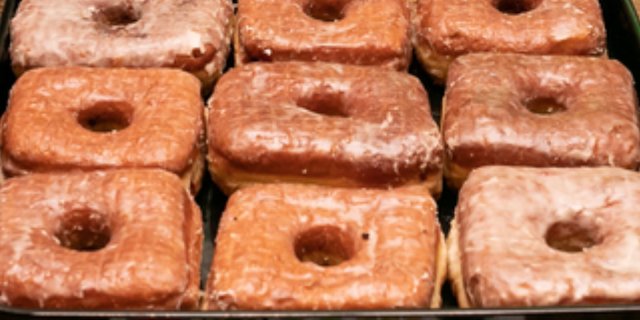 Filled Square Yeast Doughnuts