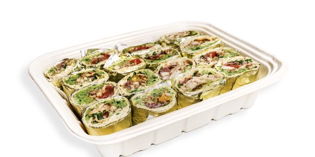 Baked Falafel Wrap Tray