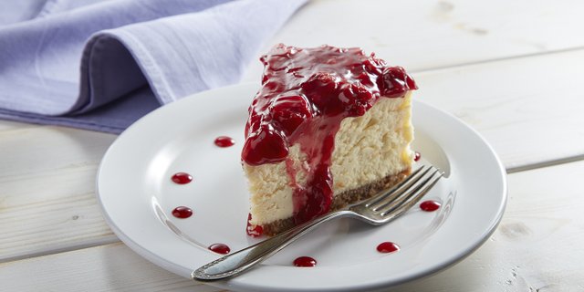 Classic New York Cheesecake Slice