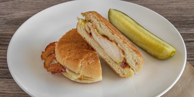 Grilled Chicken Melt on Kaiser