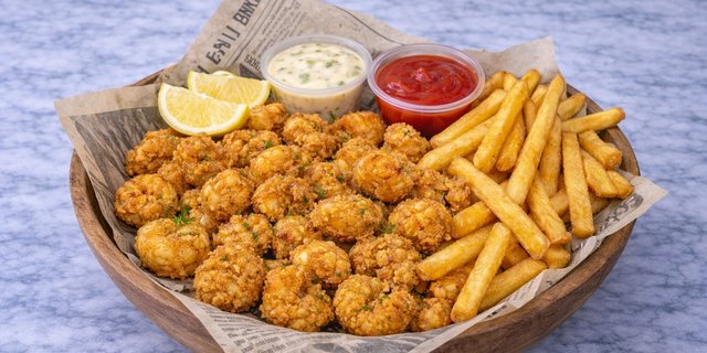 Popcorn Shrimp w/ 2 Sides