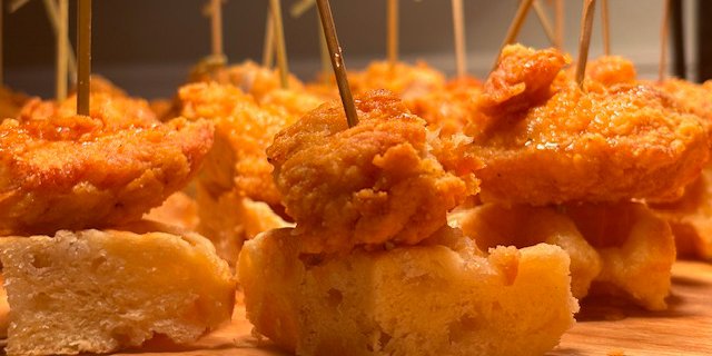 Mini Chicken & Waffles Platter