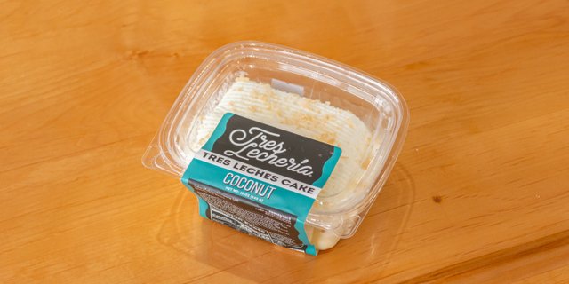 Coconut Tres Leches Cake Slice