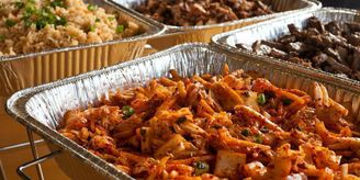 Catered food