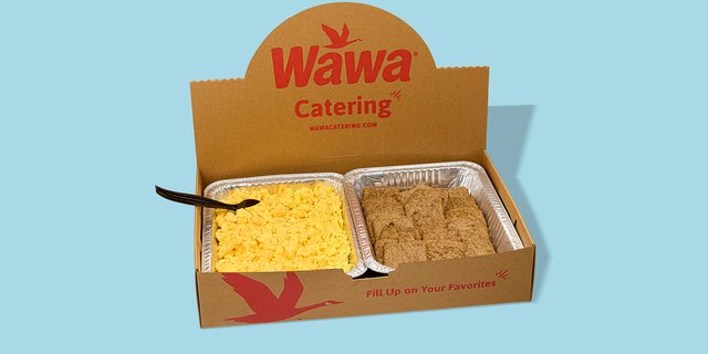Scrambled Eggs & Turkey Sausage Hot Tray