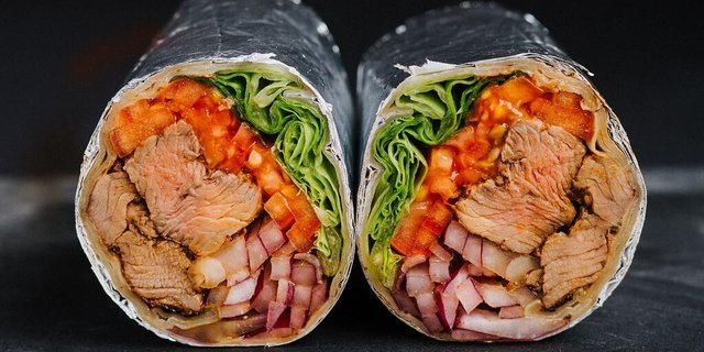 Spicy Steak Kabob Wrap