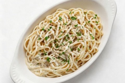 Spaghetti w/ Alfredo Sauce