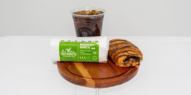 Burrito, Pastry & Cold Brew Package