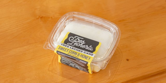 Sweet Corn & Honey Tres Leches Cake Slice