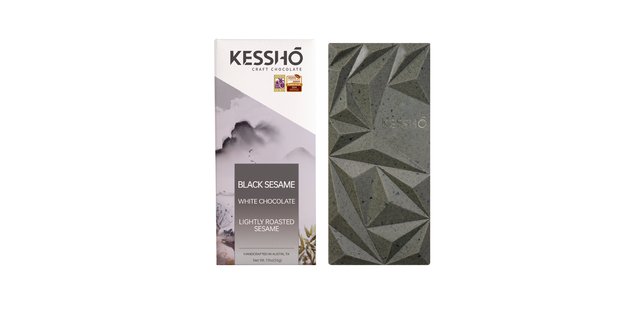 Black Sesame White Chocolate Bar