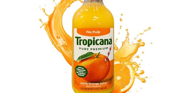 Large Tropicana Orange Juice