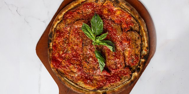 Eggplant Marino Pizza