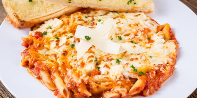 Three Cheese Baked Penne