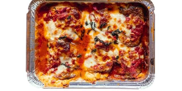 Eggplant Parmigiana Tray