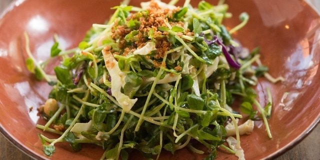 Vegan Pea Shoot Salad