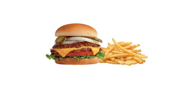 Original Double 'n Cheese Steakburger 'n Fries`