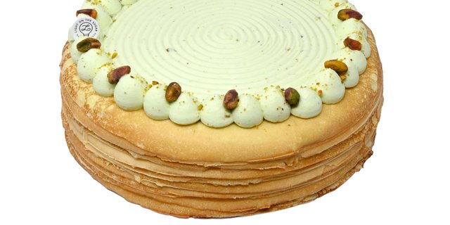 Pistachio Crepe Cake