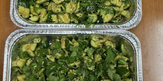 Fresh Cucumber Salad w/ Garlic