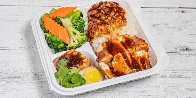 Vegetarian Braised Tofu Lunch Box
