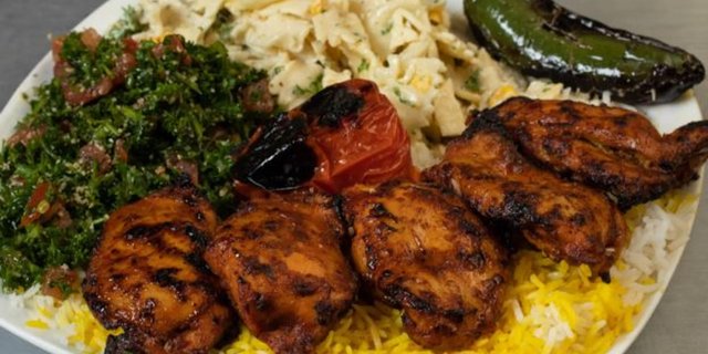 Chicken Leg Kabob Plate