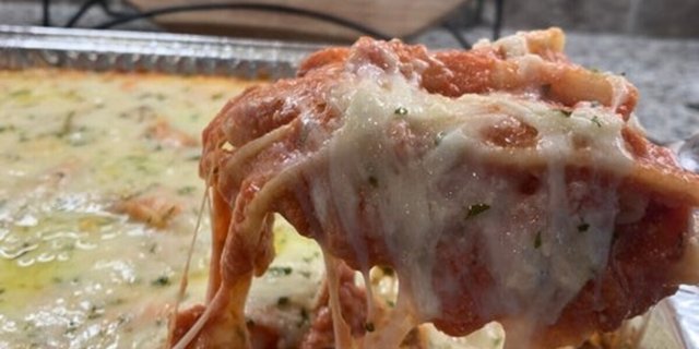Baked Pasta w/ Focaccia