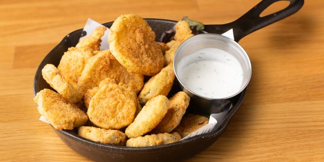 Beer-Battered Pickle Chips