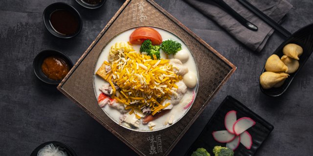 Cheesy Milk Hot Soup
