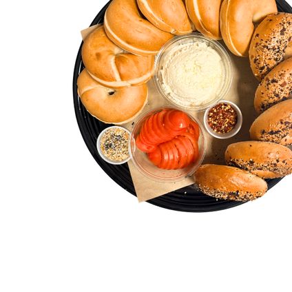 Bagel & Cream Cheese Platter for 10