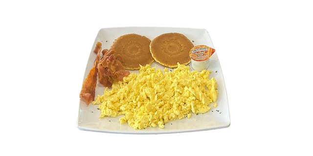 Two Pancakes w/ Eggs