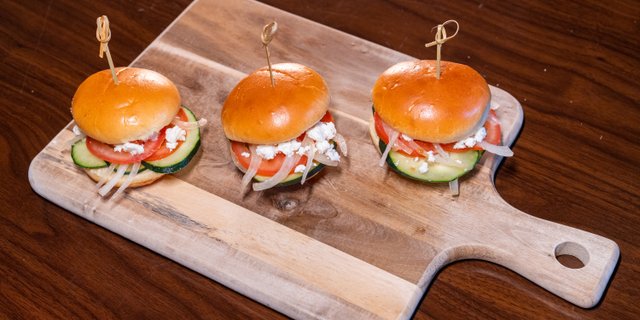Vegan Mediterranean Sliders