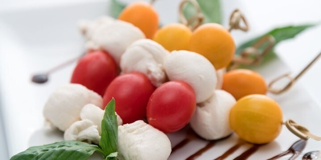 Mozzarella & Tomato Skewers