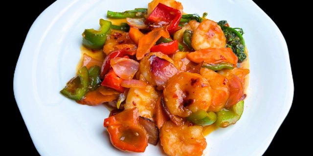Sautéed Shrimp w/ Garlic Sauce