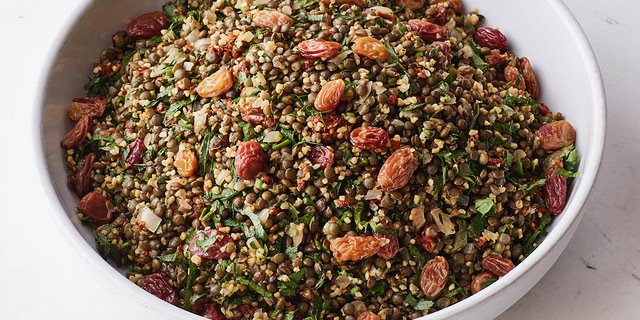 Lentils, Bulgur & Sundried Tomato Salad