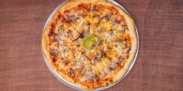 The Heaven's Brisket Pizza