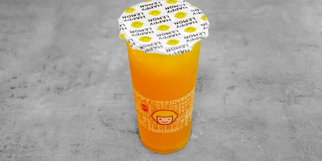 Passion Fruit Green Tea w/ Lychee Jelly