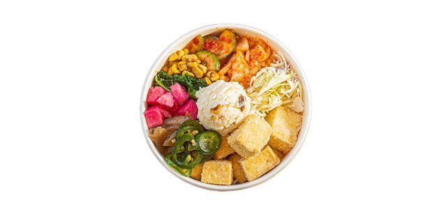 Organic Fried Tofu Rice Bowl