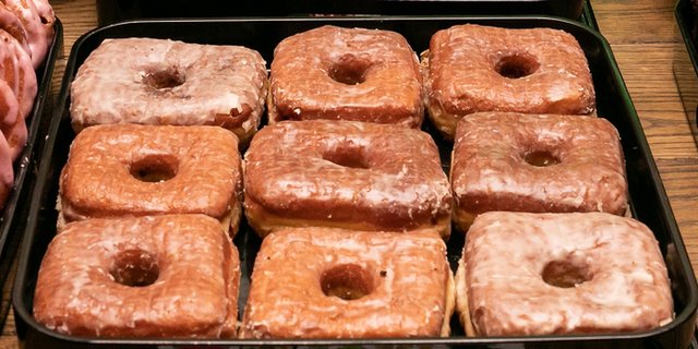 Square Filled Yeast Doughnuts