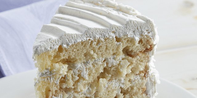 Coconut Cream Cake Slice