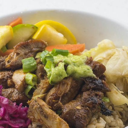 Cantonese BBQ Chicken Over Rice Bowl