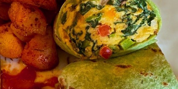 Individual Veggie Breakfast Burrito