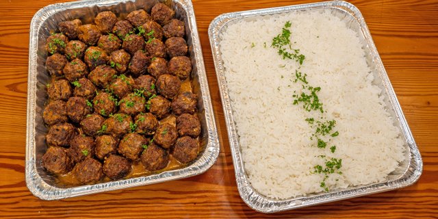 Curry Lamb Meatballs Tray