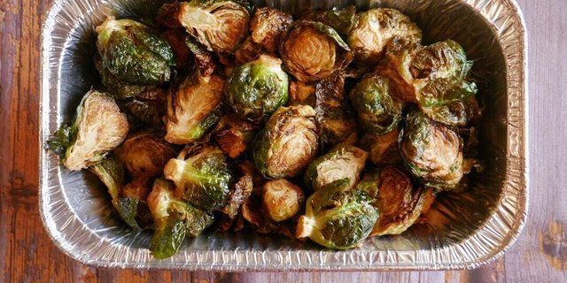 Salt & Pepper Crispy Brussels Sprouts