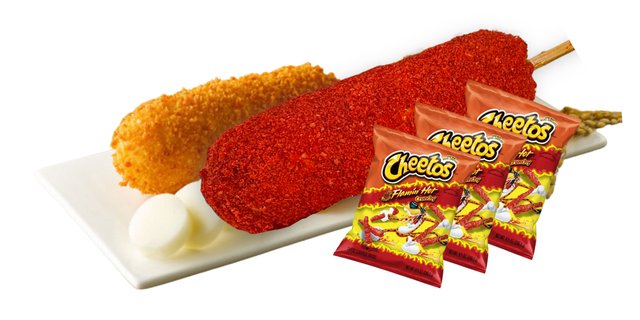 Flaming Hot Cheetos Ricedog