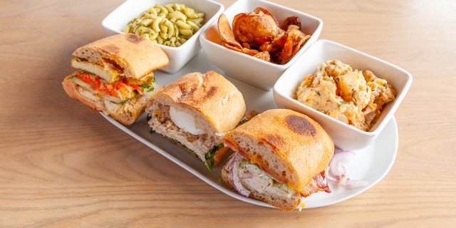 3 Sandwiches & 3 Sides Buffet