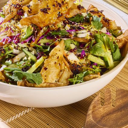 Crispy Chinese Dumpling Salad