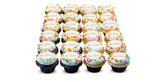 Sweet Greetings Happy Birthday Mini Cupcakes