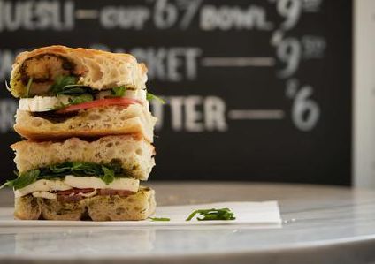 Fresh Mozzarella Cheese Sandwich
